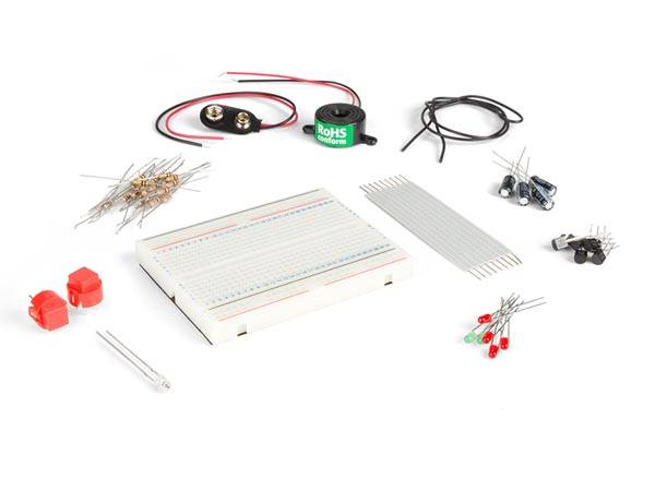 Lernpaket, Experimentierkasten, Einsteigerset, kein Löten erforderlich, Steckplatine