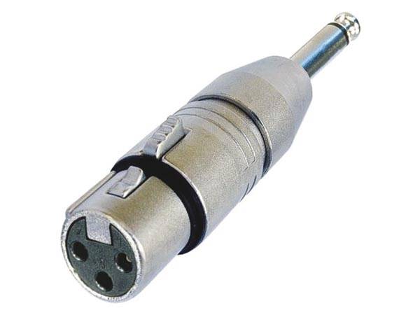 NEUTRIK - 3-POLIGE XLR-WEIBLICH AUF MONO 1/4"-STECKER