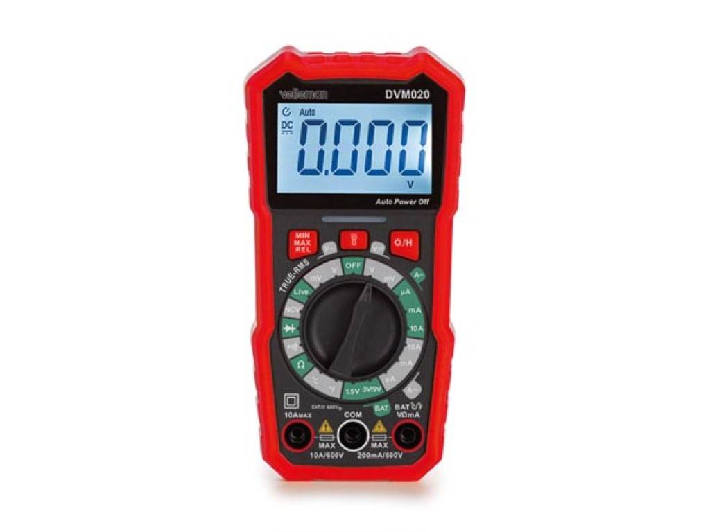 Digital-Multimeter, Datenhaltefunktion - CAT III - 600 V - 8 Funktionen