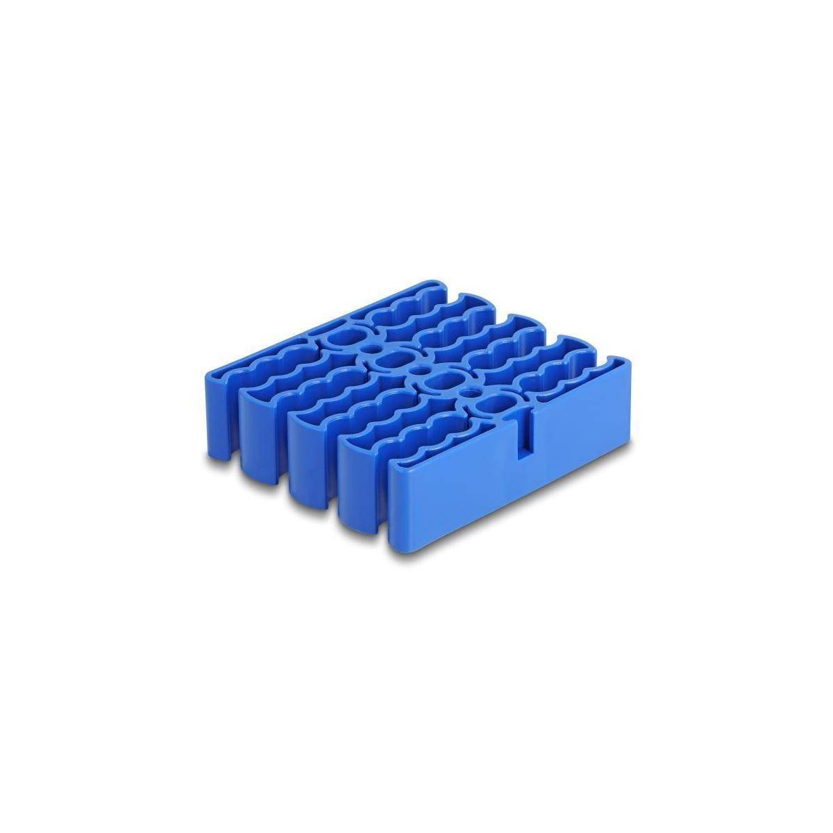 Delock Kabel - Organizer - with 24 cable entries - Blau