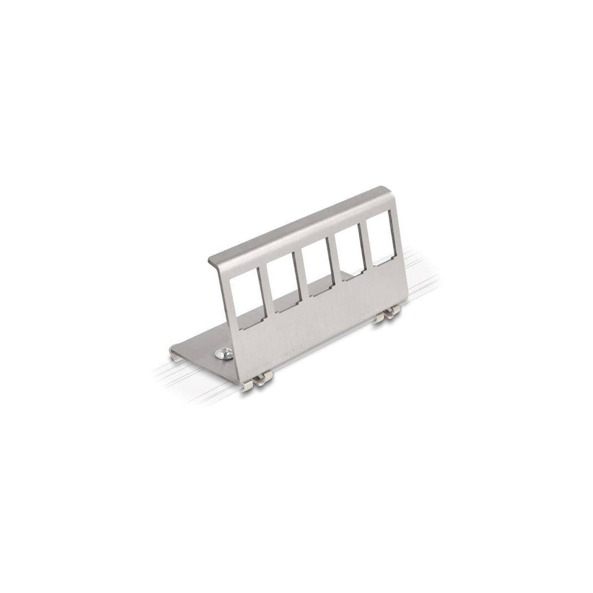 Delock Modularer Einsatz für DIN-Schiene-Halterung - DIN schienenmontierbar - 5