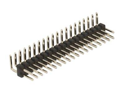 Delock Steckleiste - Polyester - Schwarz (Packung mit 5) - Pin header 20 pin - p