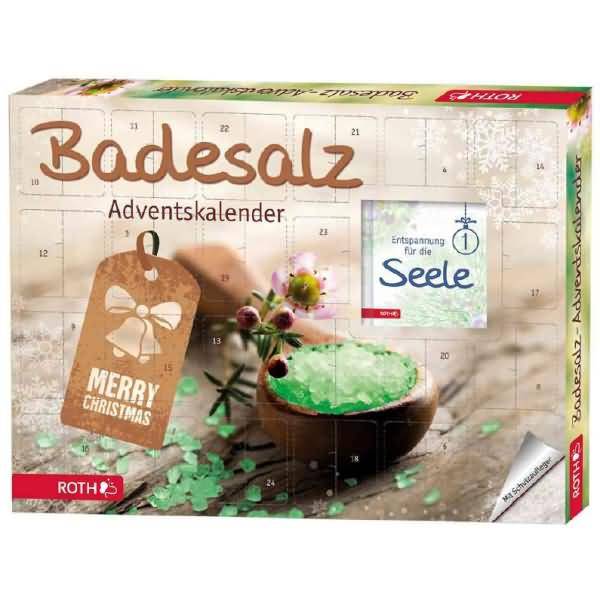 Adventskalender 'Badesalz' bestückt