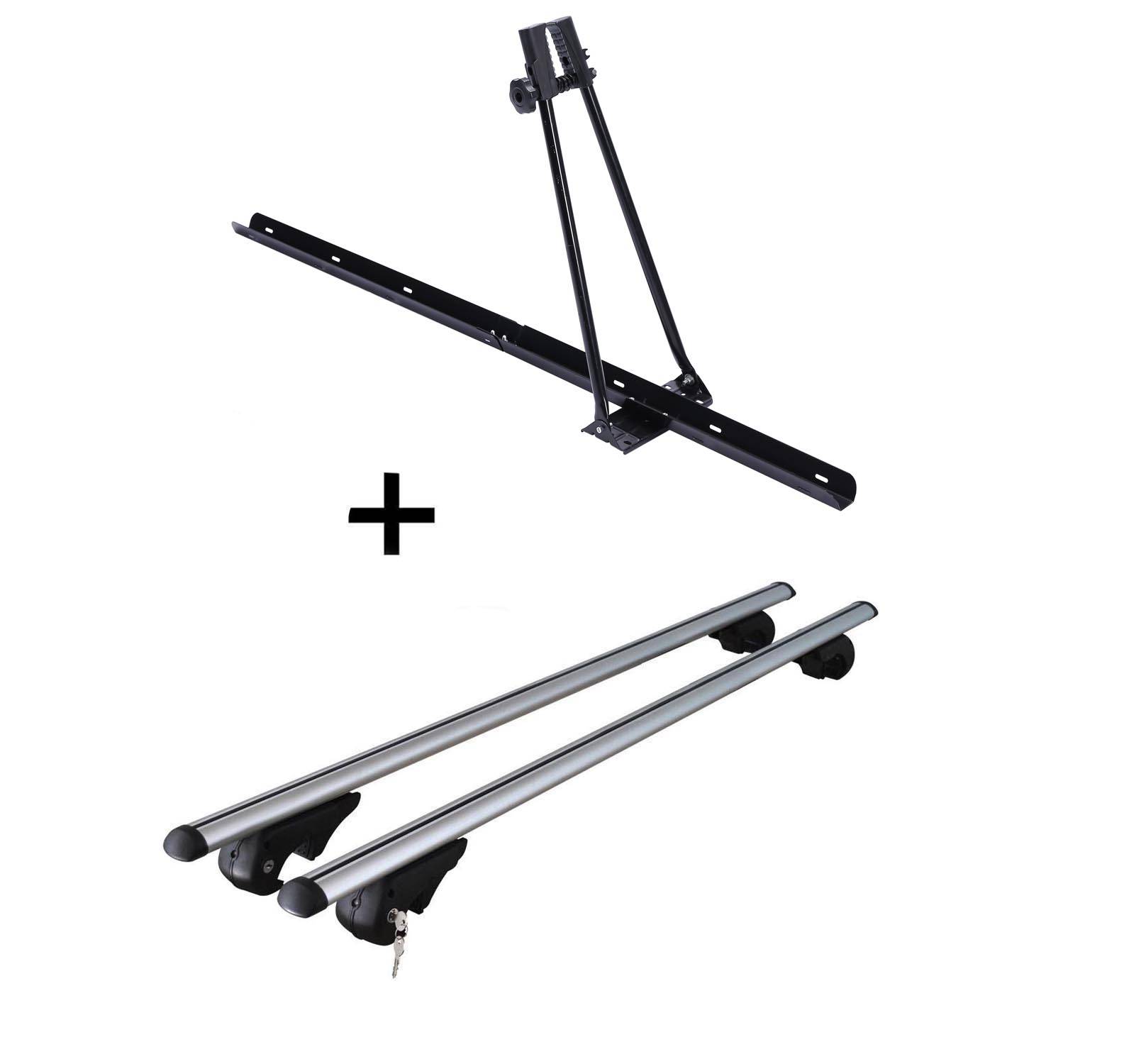 Fahrradträger ORION + Dachträger Rio 120 kompatibel mit für BMW 5er Touring 1995-2010