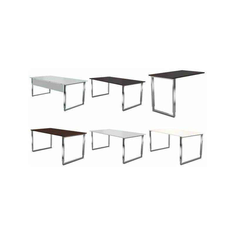 Schreibtisch Aveto Bügelgestell 160x80x68-82cm höhenverstellbar weiß