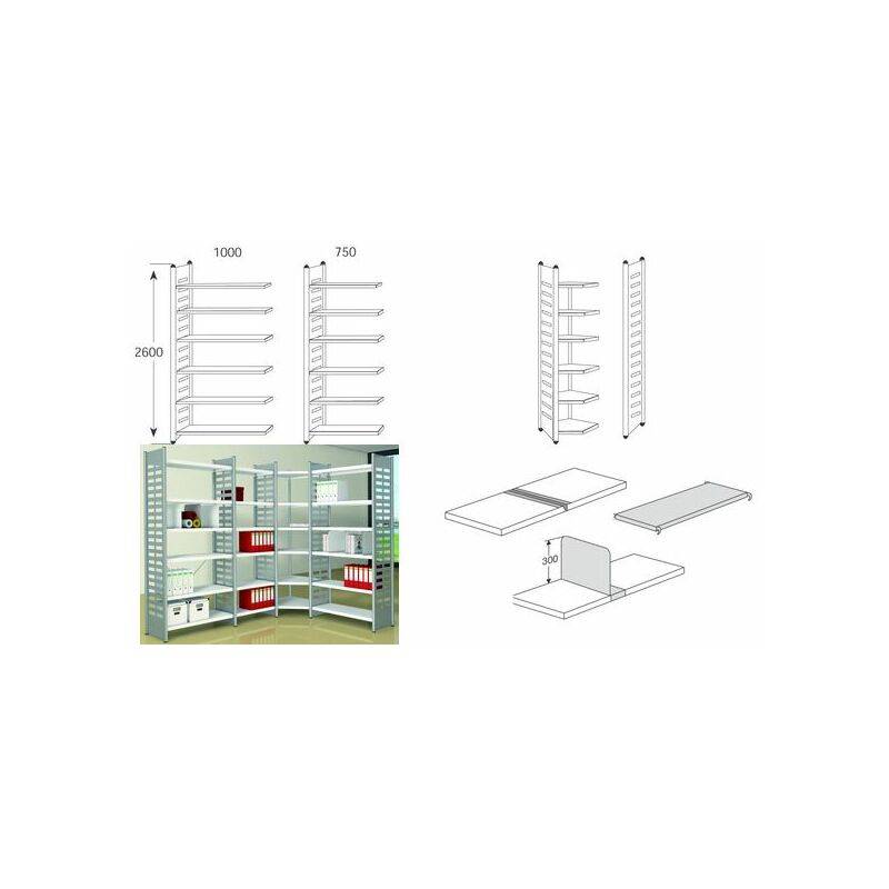 kerkmann Regalfeld "M2", 6 Böden, (B)750 x (H)2.600 mm