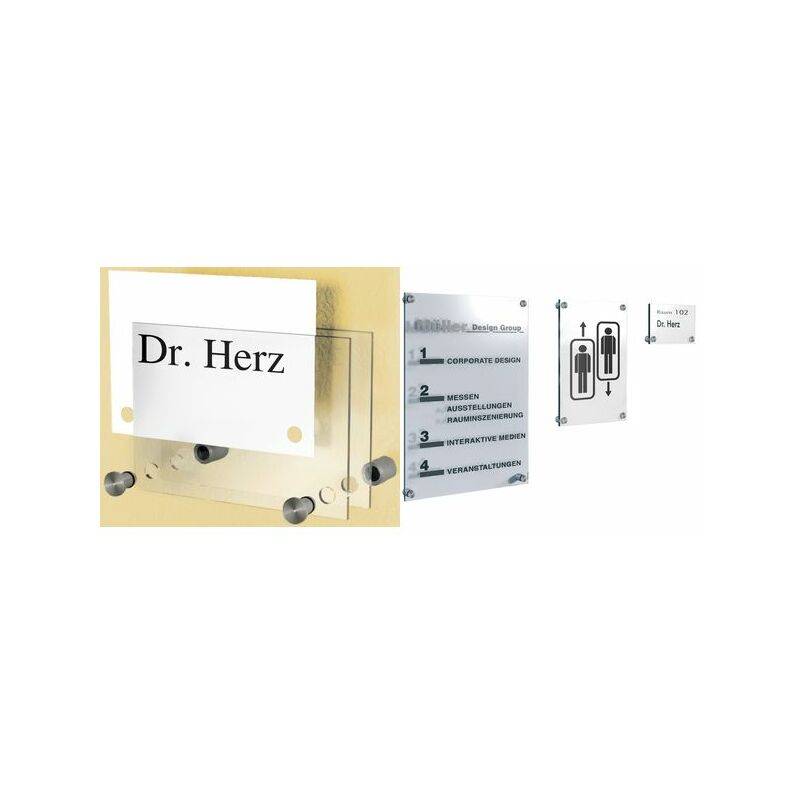 kerkmann Türschild Sign, DIN A4, Acrylglas, transparent