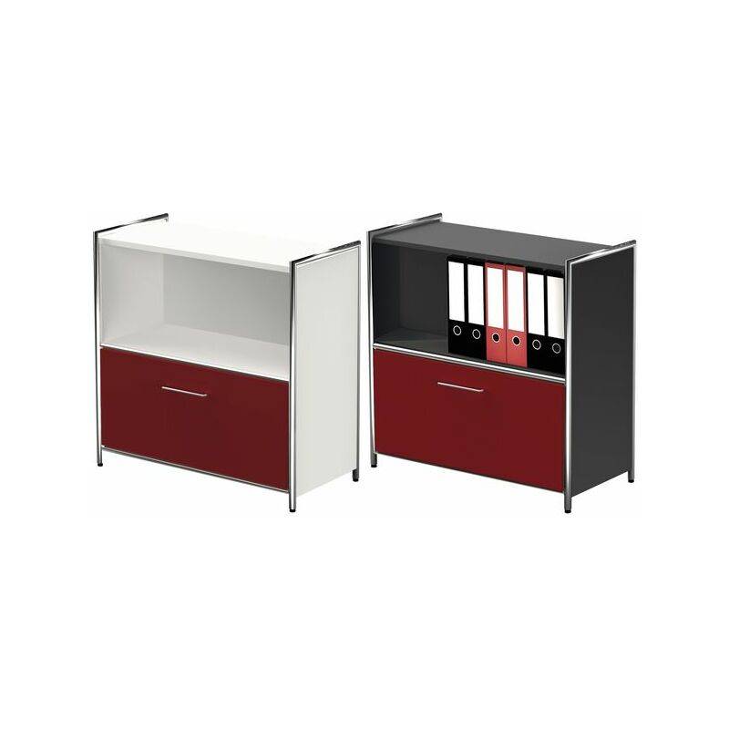 kerkmann Sideboard ARTLINE, 2 Ordnerhöhen, 1 rote Schublade