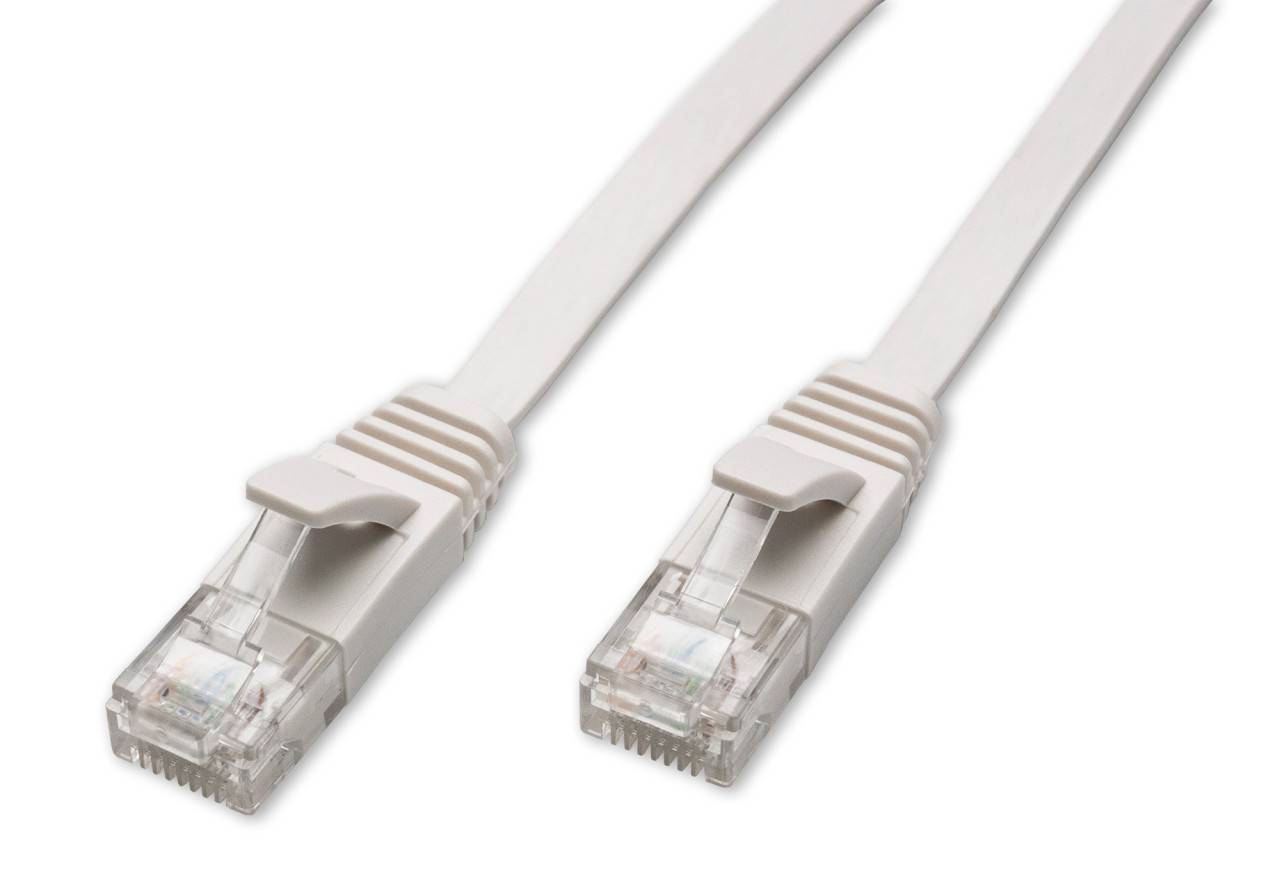 Captiva Kabel Patchkabel CAT 6a fr Netzwerk, LAN und Ethernet 2m wei & Adapter Netzwerk Cat-Kabel