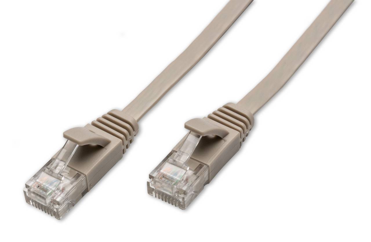 Captiva Kabel Patchkabel CAT 6a fr Netzwerk, LAN und Ethernet 1m grau & Adapter Netzwerk Cat-Kabel
