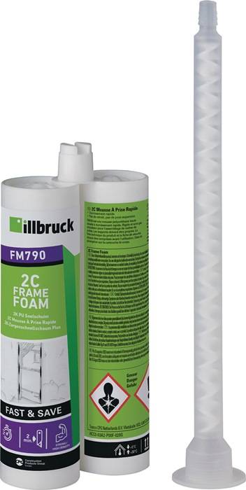 2K-Zargenschnellschaum FM790 210 ml B2 beige Doppelkartusche ILLBRUCK