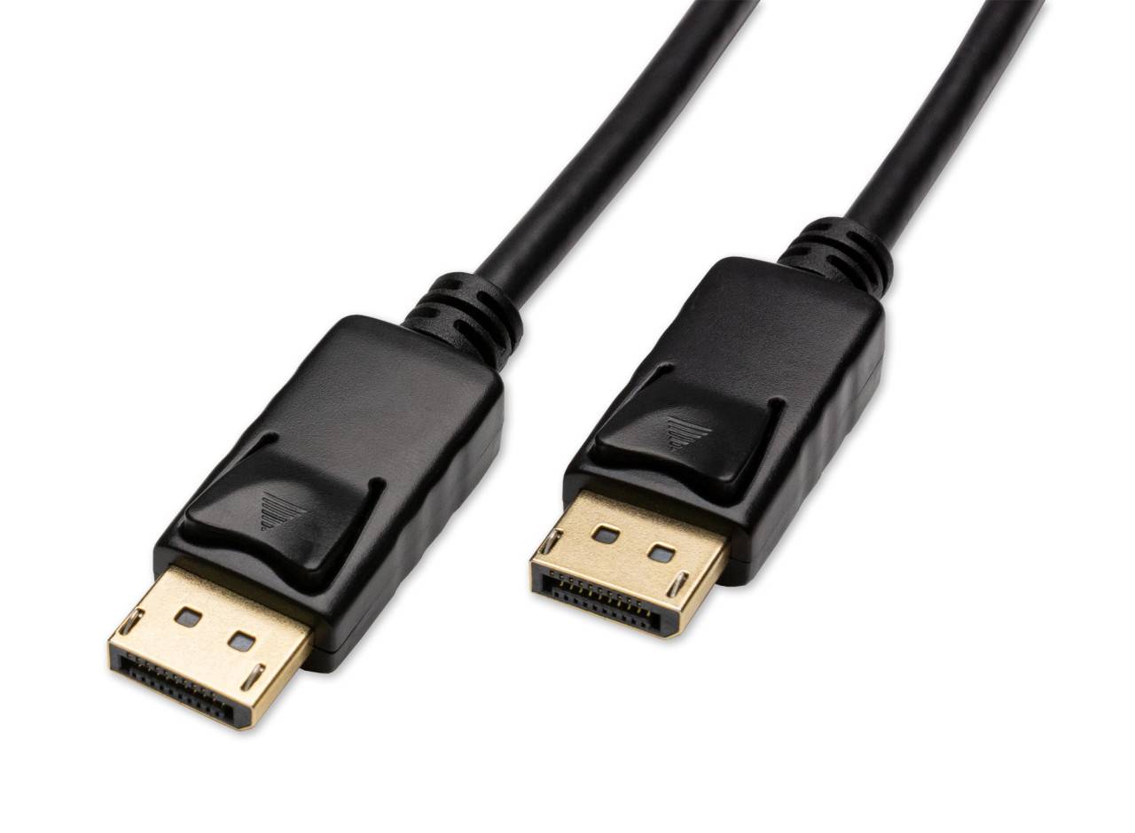 Captiva Kabel Displayport zu schwarz 4K 60Hz 1m HighSpeed DP zu DP & Adapter Display
