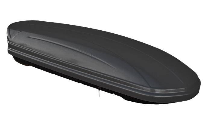 Skibox VDPMAA460 460Ltr schwarz matt abschließbar + Alu Relingträger VDP004L kompatibel mit für Toyota Yaris Verso ab 00