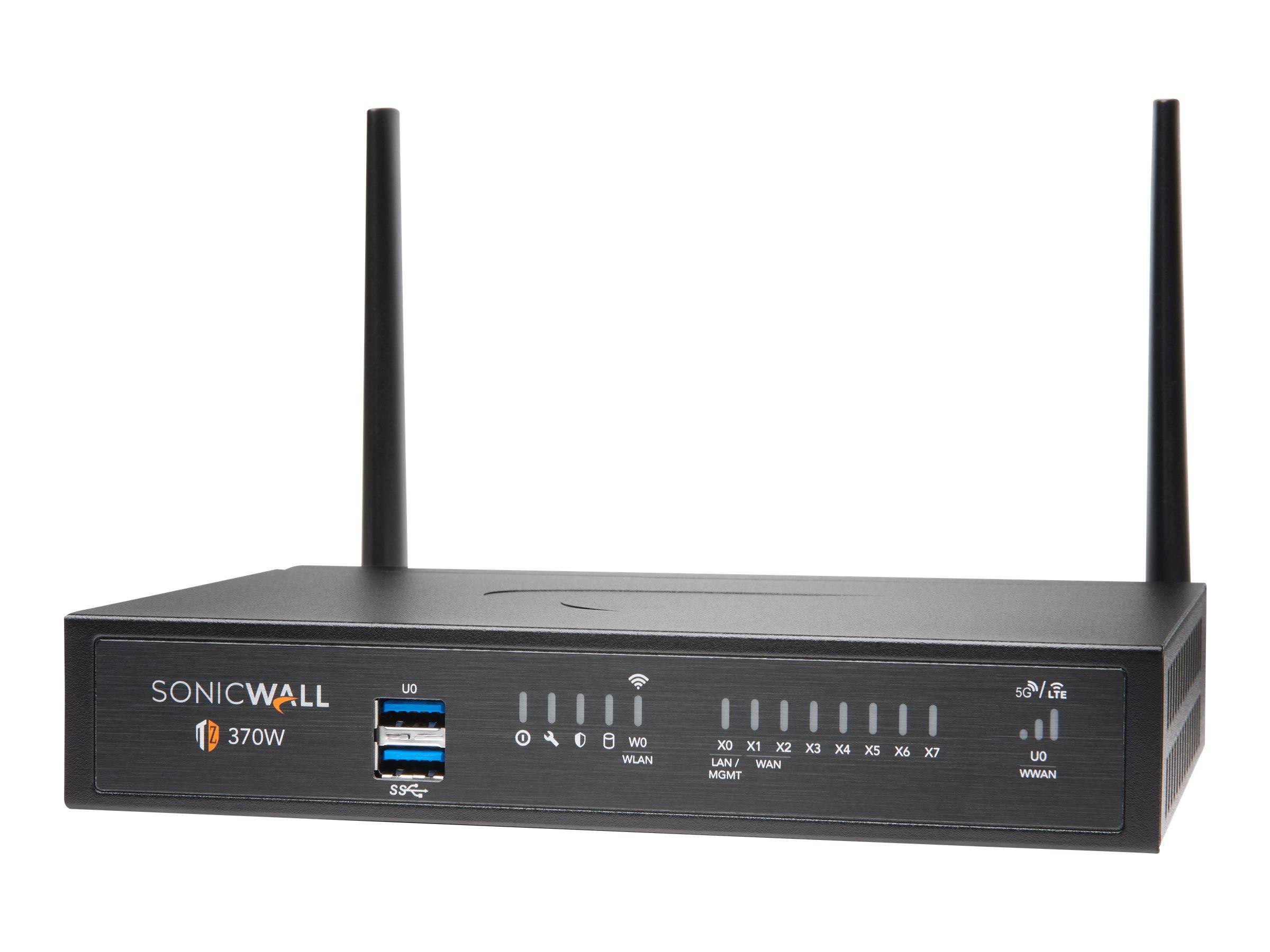 SonicWall TZ370W - Advanced Edition - Sicherheitsgerät - GigE, 802.11ac Wave 2 - Wi-Fi 5 - 2.4 GHz, 5 GHz - onicWALL Secure Upgrade Plus Programm (3