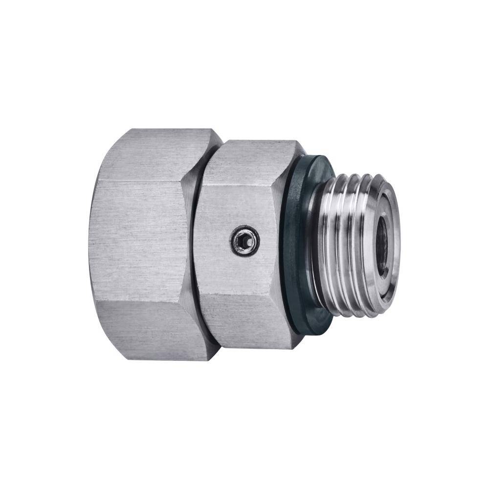 GEKA® Drehnippel E - Edelstahl - AG G1/2 auf IG G1/4 - VE 1 Stück - Preis per Stück