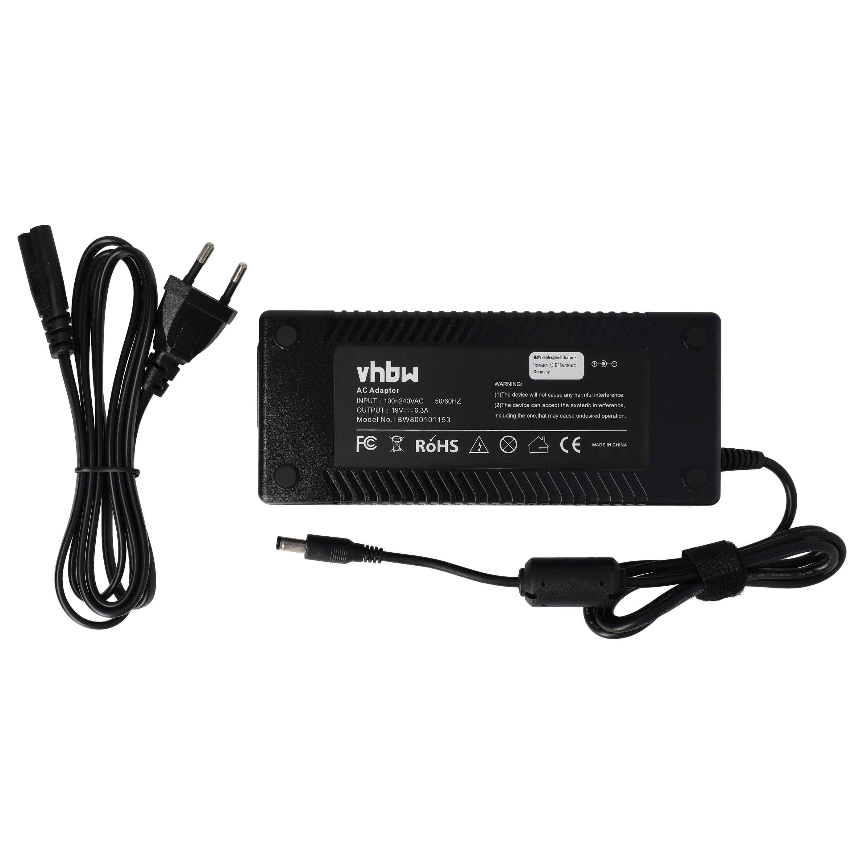vhbw Netzteil kompatibel mit Toshiba Satellite A70-S2492ST, A70-S259, A70-S2561, A70-S256 Notebook - 200 cm, 120 W