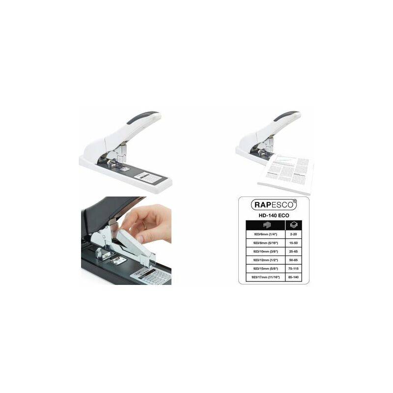 Rapesco ECO HD-140 - Hefter - strapazierbar - 140 Blätter
