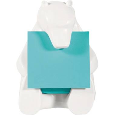 Post-it Super Sticky Z-Notes Spender Eisbär 76x76mm 90 Bl ws
