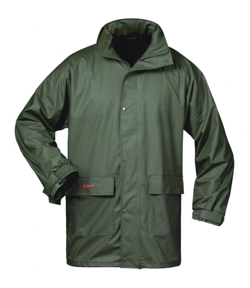 FALKENBERG PU - Regen - Jacke NORWAY Oliv, EN 343, Gr.S