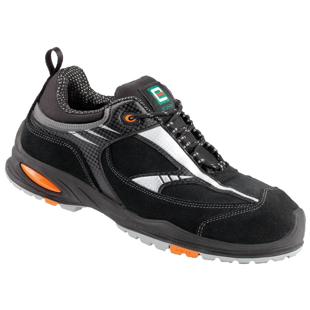 SANZA S3 Halbschuhe ELYSEE® Schwarz/Silber - EN ISO 20345 S3 SRC, Gr.36