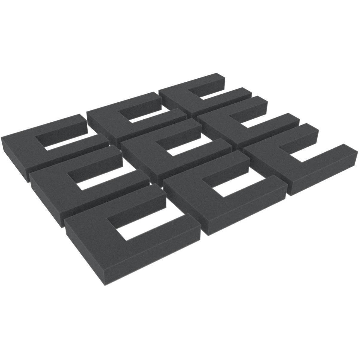 FS020A001 - 9 Distanzstücke / Abstandshalter aus Schaumstoff für Modelleisenbahnen 105 mm x