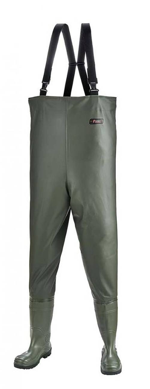 NORWAY - S5 Wathose STANDARD Olivgrün mit S5-PVC-Stiefeln, Gr.40