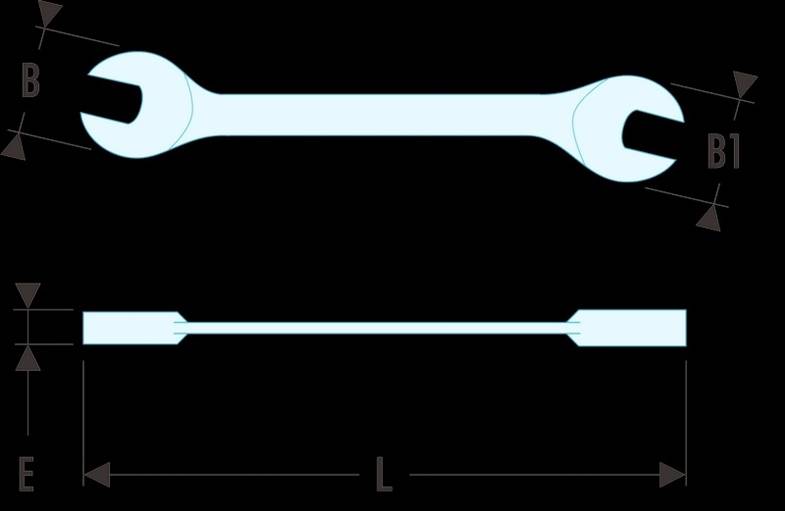 Facom 22.10X11 Maulschluessel ''Mikromechanik'' 10x11 mm