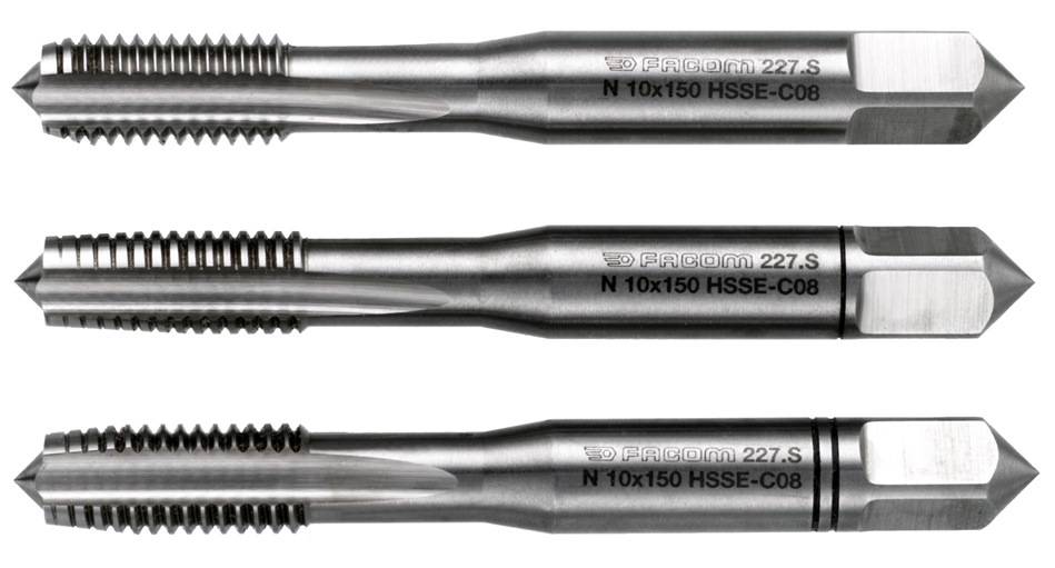 Facom 227.S10X150T2 Hochleistungsgewindebohrer M10, 2-tlg