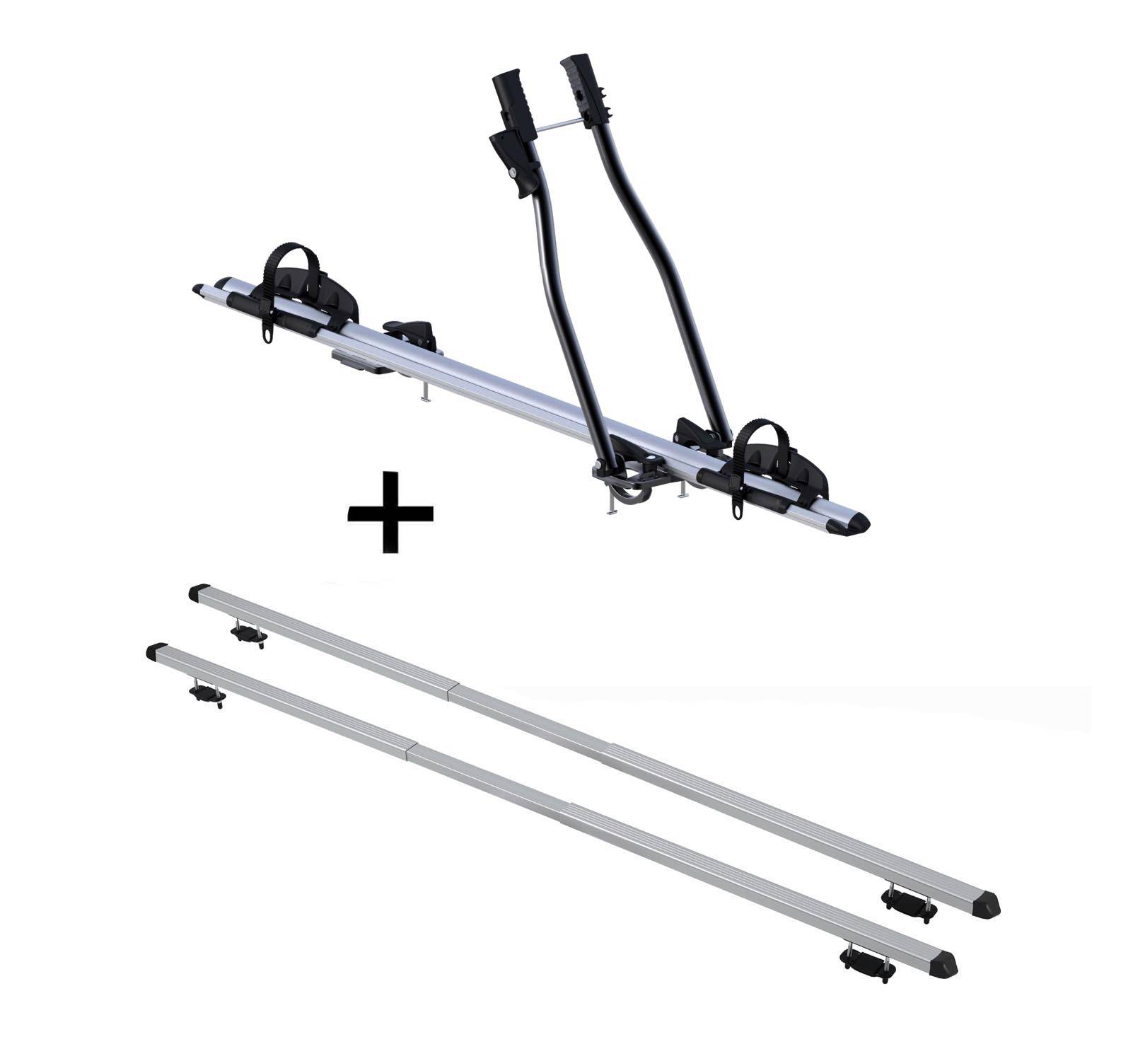 Fahrradträger SAGITTAR + Dachträger RAPID kompatibel mit für Audi A6 (4A/C4) Avant (5Türer) 94-97