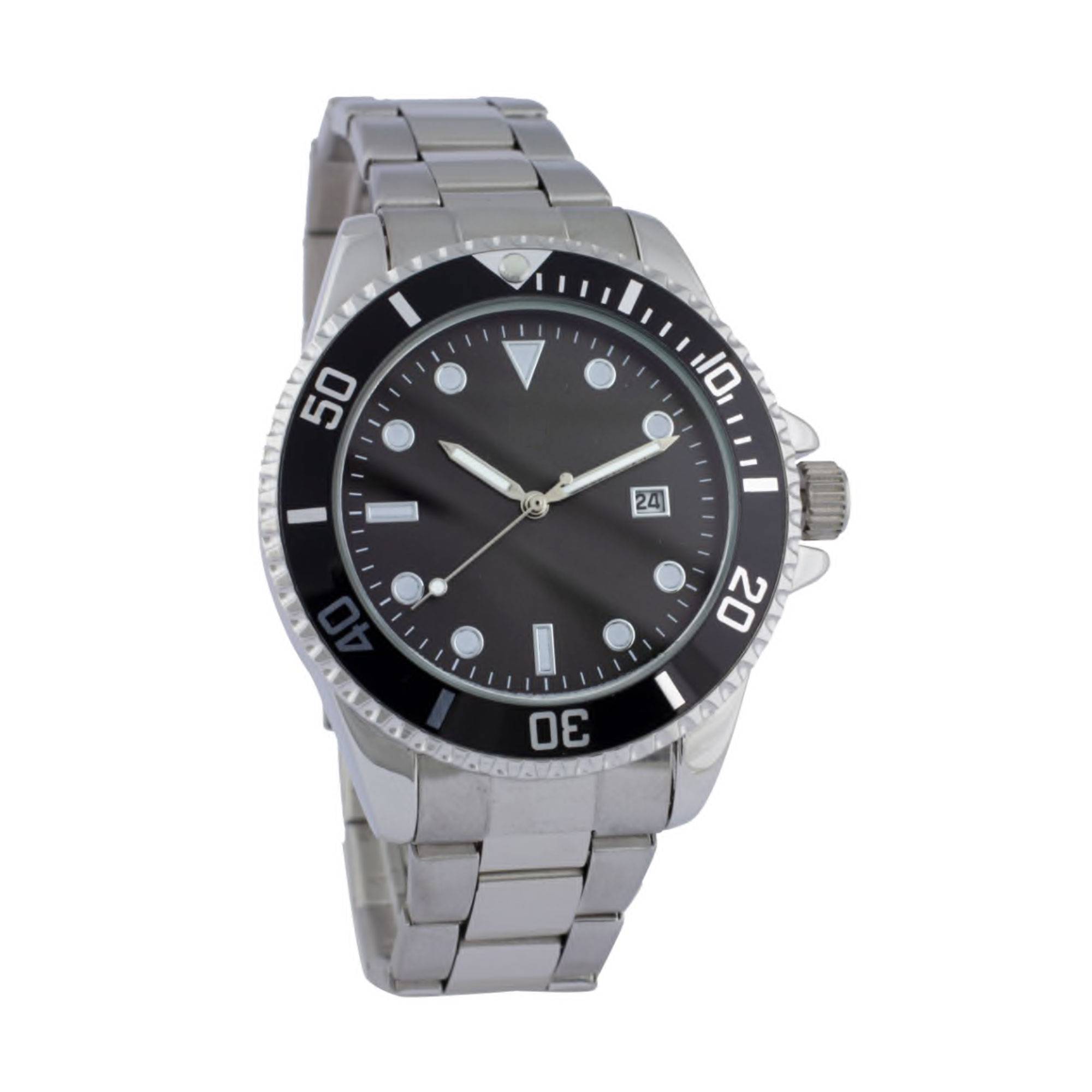 Moderne Herrenarmbanduhr Datumsanzeige mit Edelstahlarmband Businessuhr 43 mm Japanisches Quarzuhrwerk - 2-LD5230-1