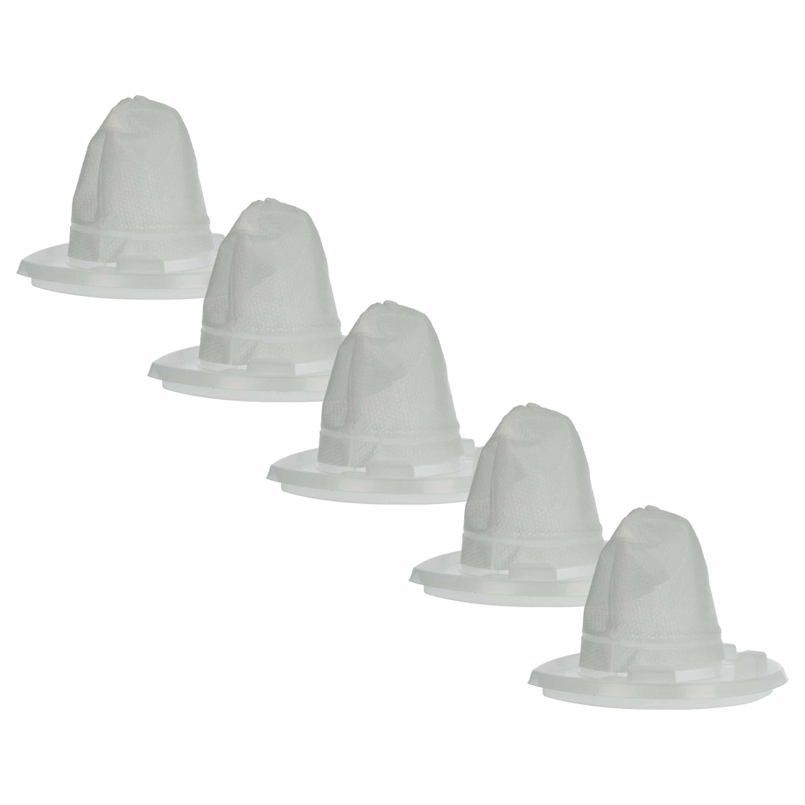 vhbw 5x Staubsaugerfilter kompatibel mit Black & Decker Dustbuster CHV1410L, CHV9610, CHV1510, DV1015 Staubsauger - Schmutzfilter, Filtereinheit
