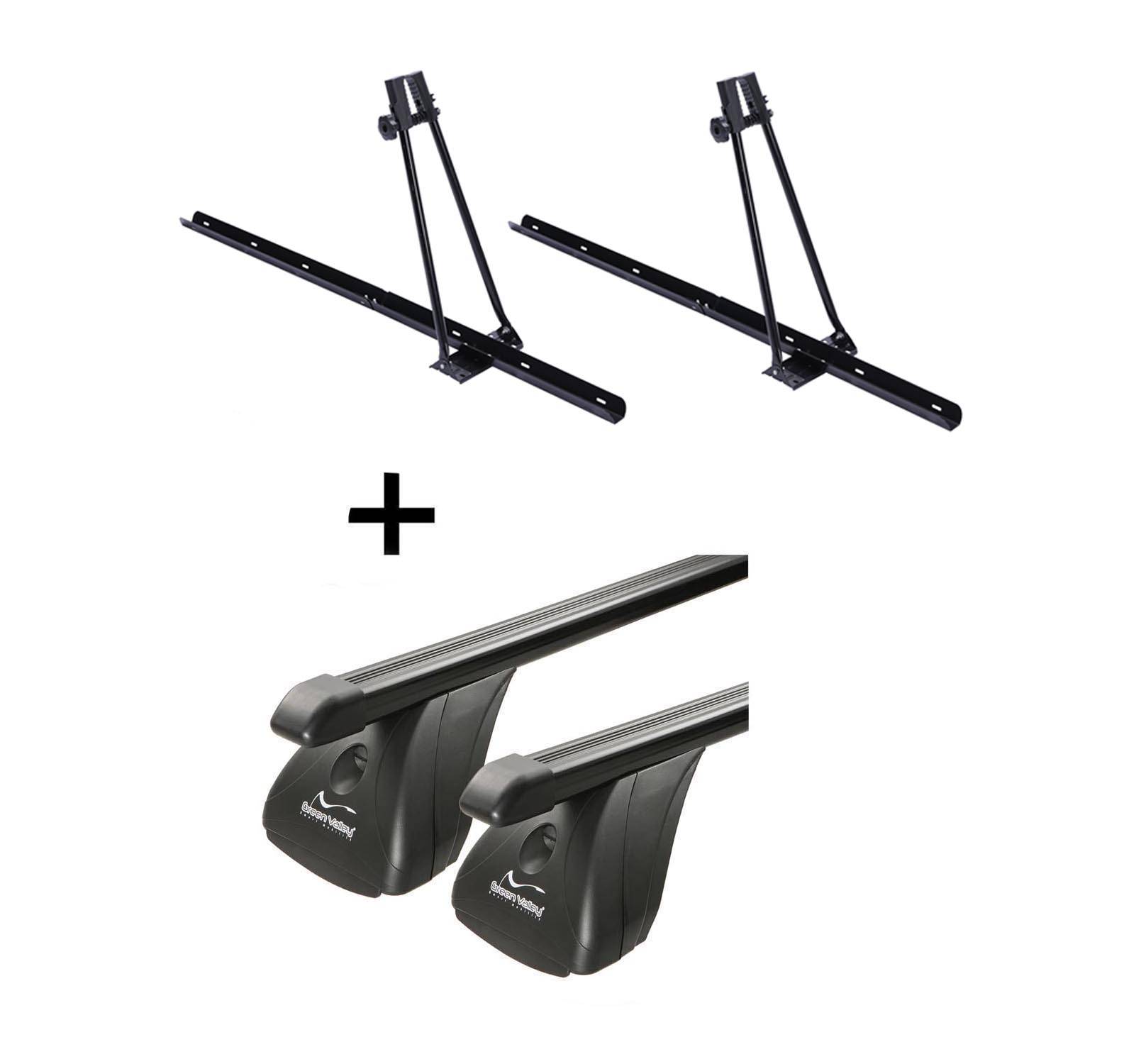 2x Fahrradträger ORION + Dachträger VDP Stahl kompatibel mit für Citroen C5 II 4 Türer 2008-2017