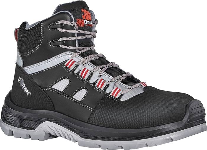 U.POWER UC10014-42 Sicherheitsstiefel Cross Größe 42 W. 11 schwarz/grau/rot S3S