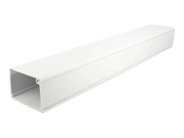 Delock - Kabelkanal mit Abdeckung - 1 m - weiß