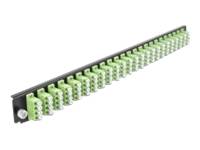 AS9713168000: Delock Rack-Montageblech für Glasfaser-Spleißbox - Vorderseite - L