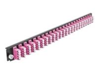 Delock Rack-Montageblech für Glasfaser-Spleißbox - Vorderseite - LC MM X 24 - vi