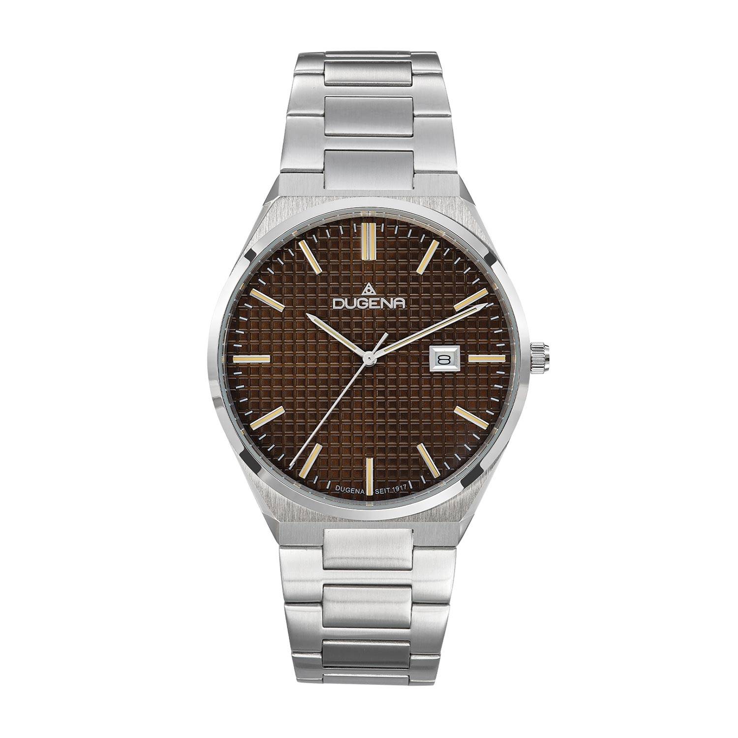 Dugena Oslo, Quarz, für Herren, Edelstahl, Mineralglas, wasserdicht, 10 bar