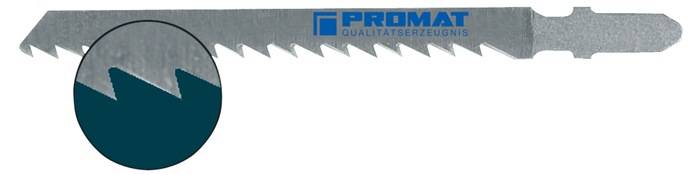 PROMAT Stichsägeblatt Gesamtlänge 100 mm Zahnteilung 4 mm Stärke 1,45 mm HCS