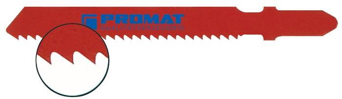 PROMAT Stichsägeblatt Gesamtlänge 76,5 mm Zahnteilung 2 mm HSS