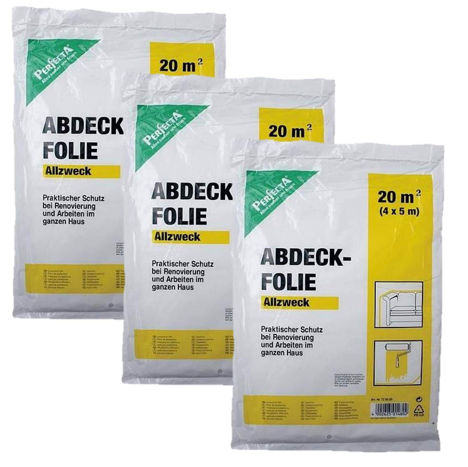 Wilpeg Abdeckfolie 4000 x 5000 mm 3 Stück