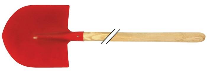 KRUMPHOLZ 5004 Frankfurter Schaufel Größe 5 300 x 270 mm mit Eschenstiel