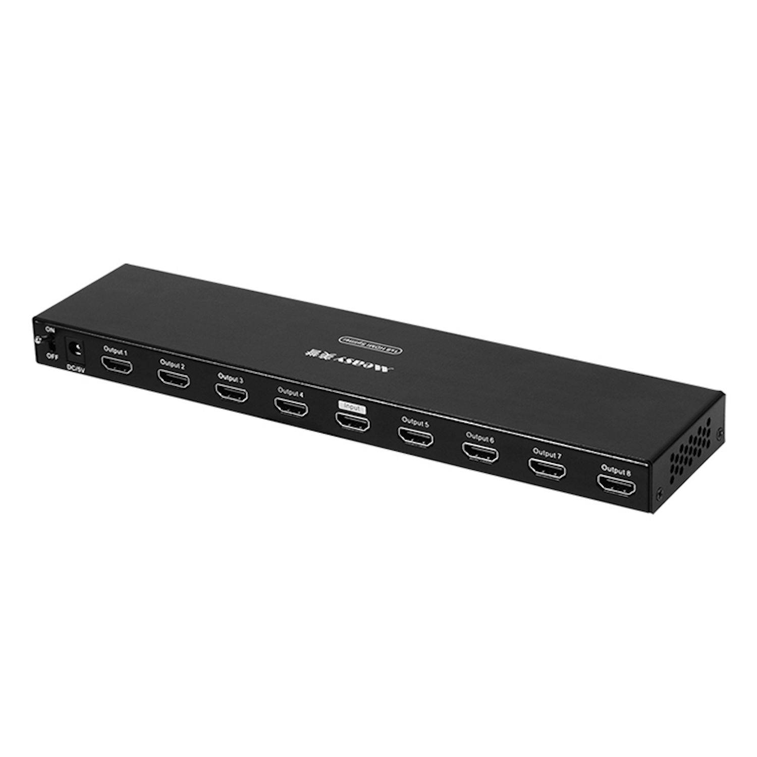 Measy SPH108 simultaner HDMI Display Splitter 1 IN 8 OUT 4K Schwarz