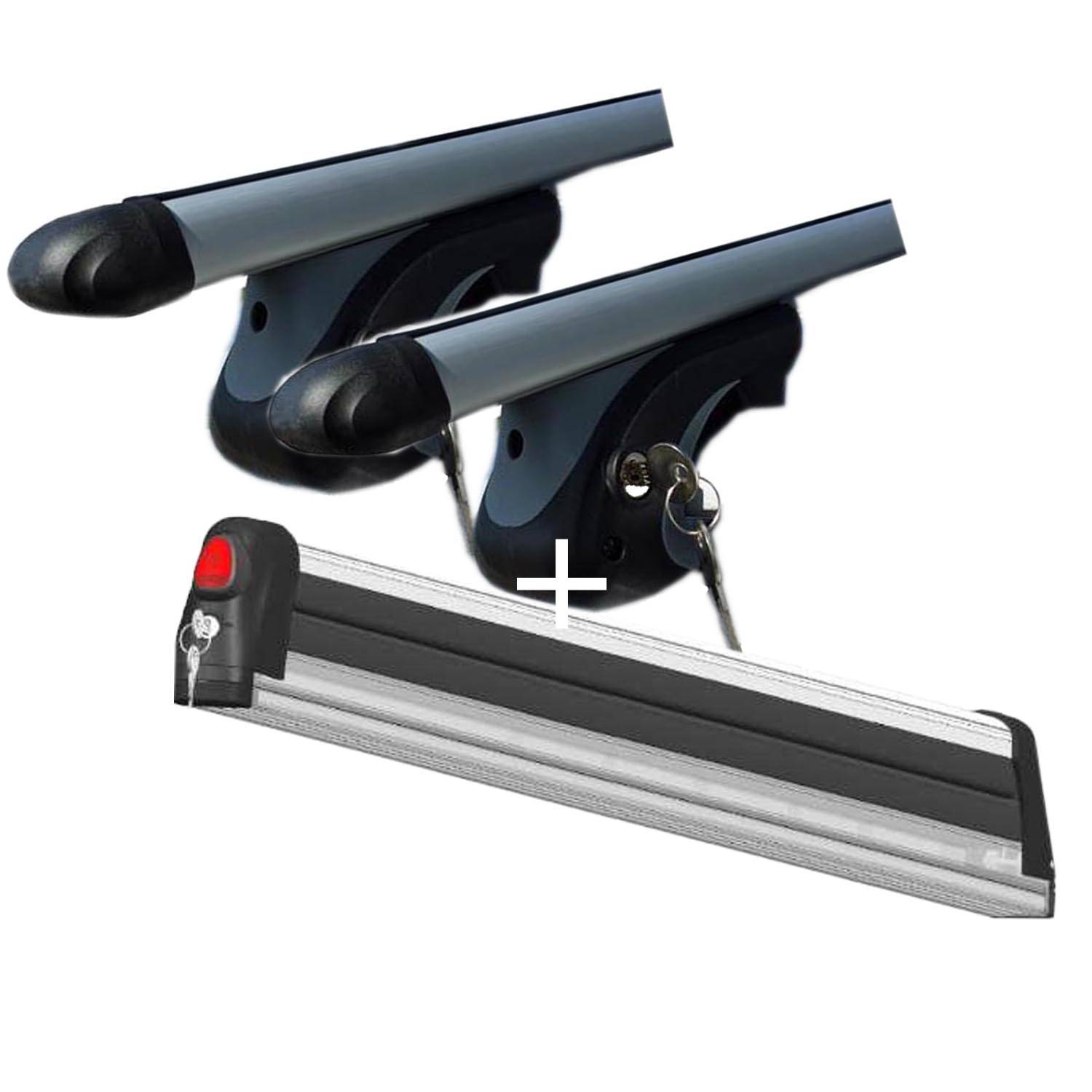 Skiträger VDP Trivor 5 Slide + Relingträger VDP L135 kompatibel mit Dr 5.0/Evo5 (5 Türer) ab 2020