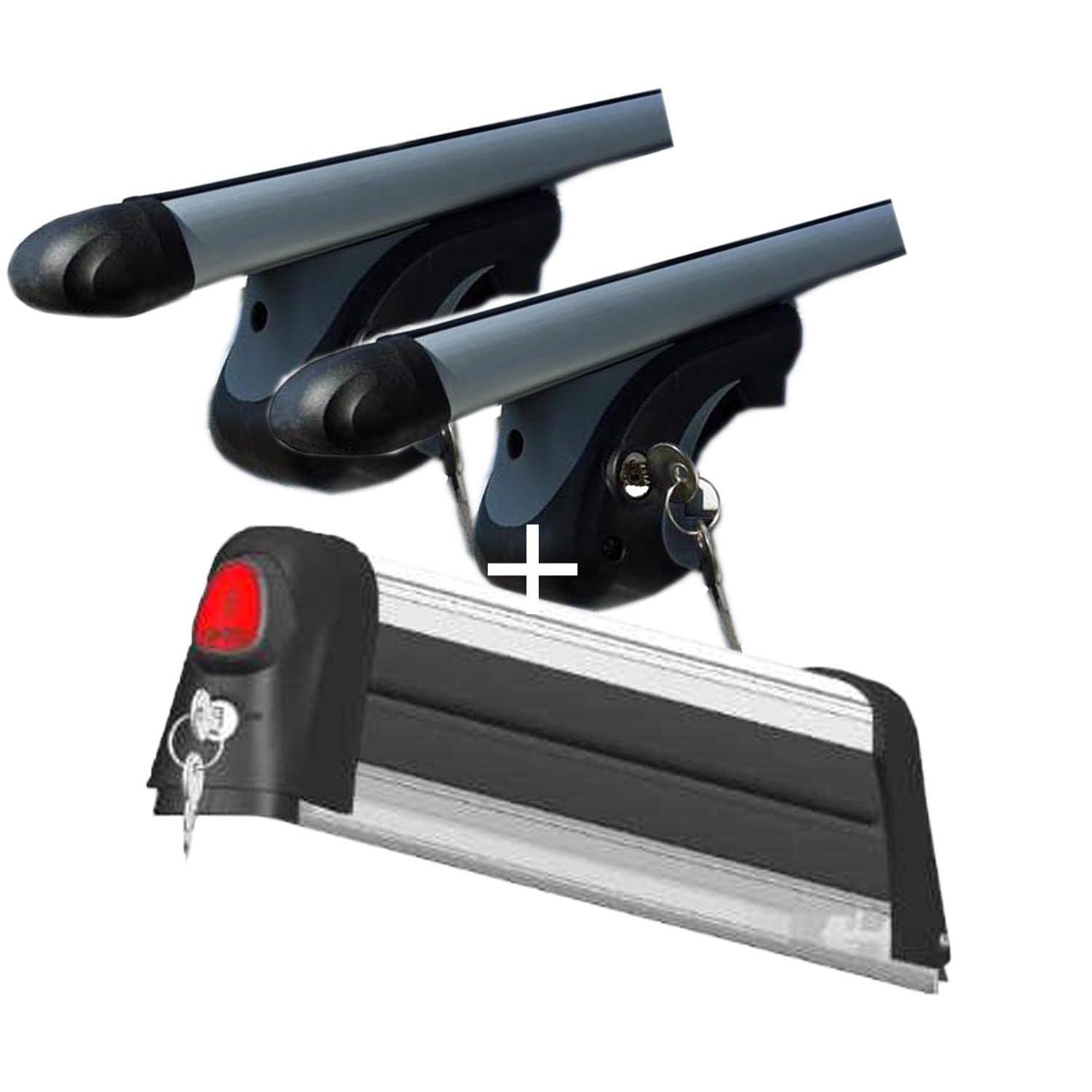 Skiträger VDP Everest 3 + Relingträger VDP L135 kompatibel mit Mg MG5 (SW) (5 Türer) ab 2021