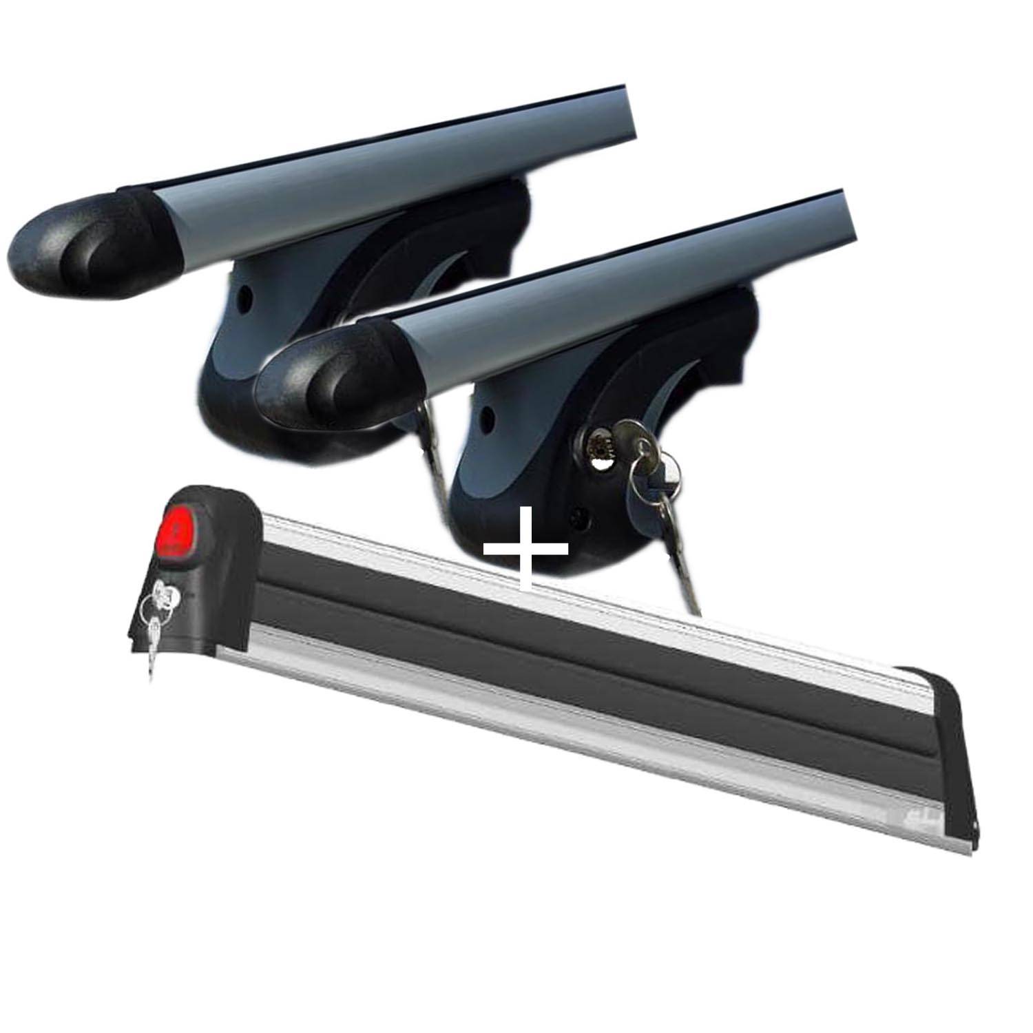 Skiträger VDP Everest 5 + Relingträger VDP L120 kompatibel mit für VW T-Cross (1C) (5 Türer) ab 2018