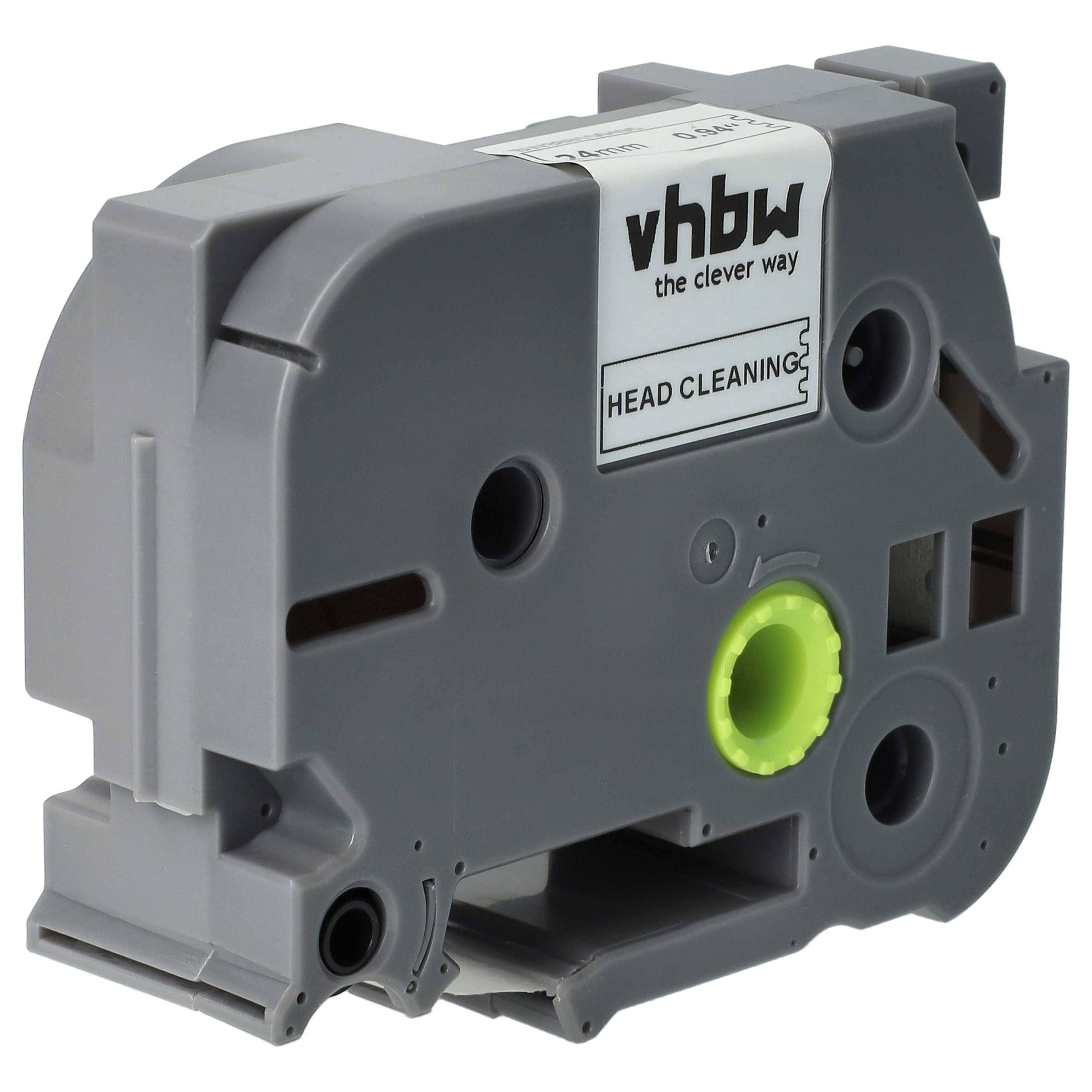 vhbw Druckkopf Reinigungskassette kompatibel mit Brother PT 1650 | 1400, 1500pc, 1600, 2200, 2210 Beschriftungsgerät - 2,5mx 24mm