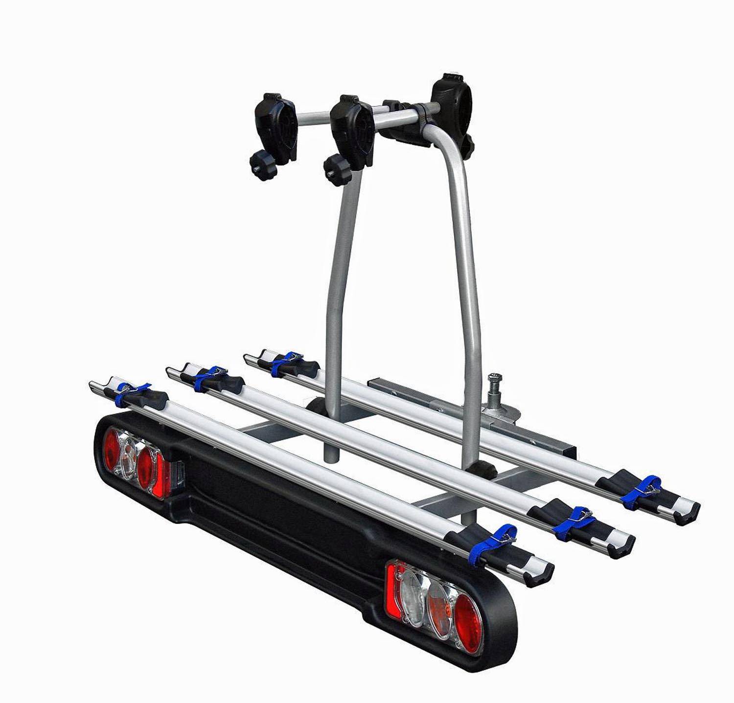 RACE 3 Heckträger 3 Räder Fahrradträger für AHK abschließbar klappbar Quick-Stop