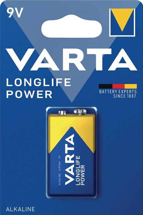 VARTA 04922. 121.411 Batterie Longlife Power 9 V 6LP3146-E Block 580 mAh 6LP314