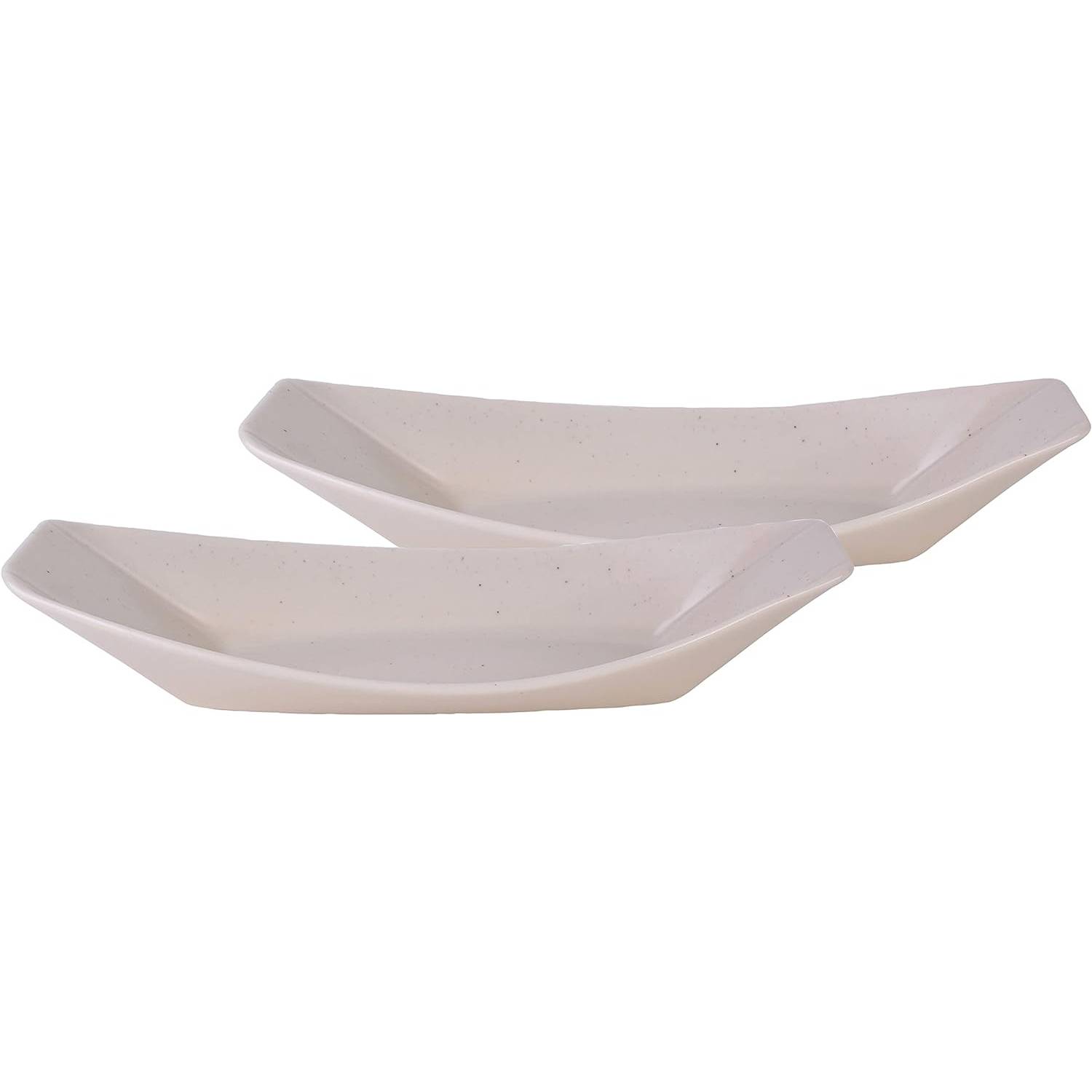 CreaTable 33967 Streat Food Streat Boat long Servierschale, creme (1 Set)