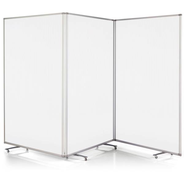 Magnetoplan Präsentationswand mobil large - faltbar - 120x180 - Acryl - Halbtransparent